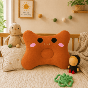 brown baby pillow